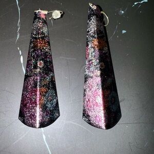 Shimmering Multicolor Drop Earrings